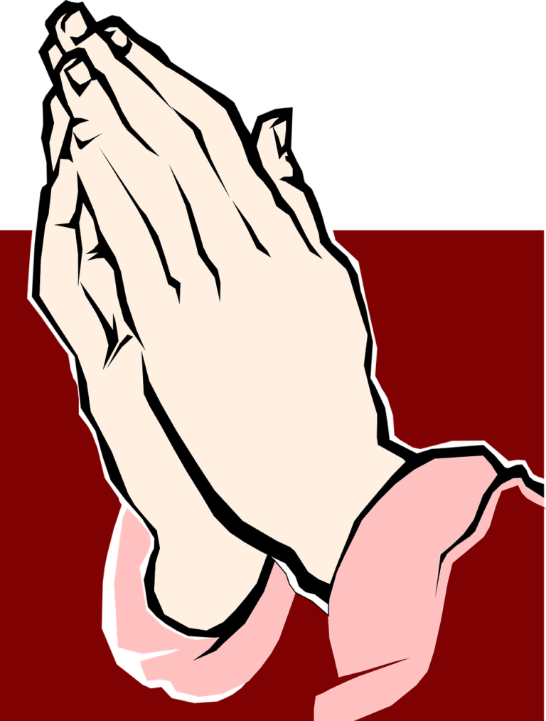 Manos unidas en oración